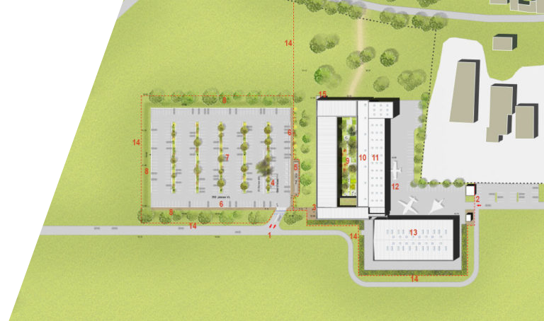 Plan architecture nouveau site CFA Bonneuil en France